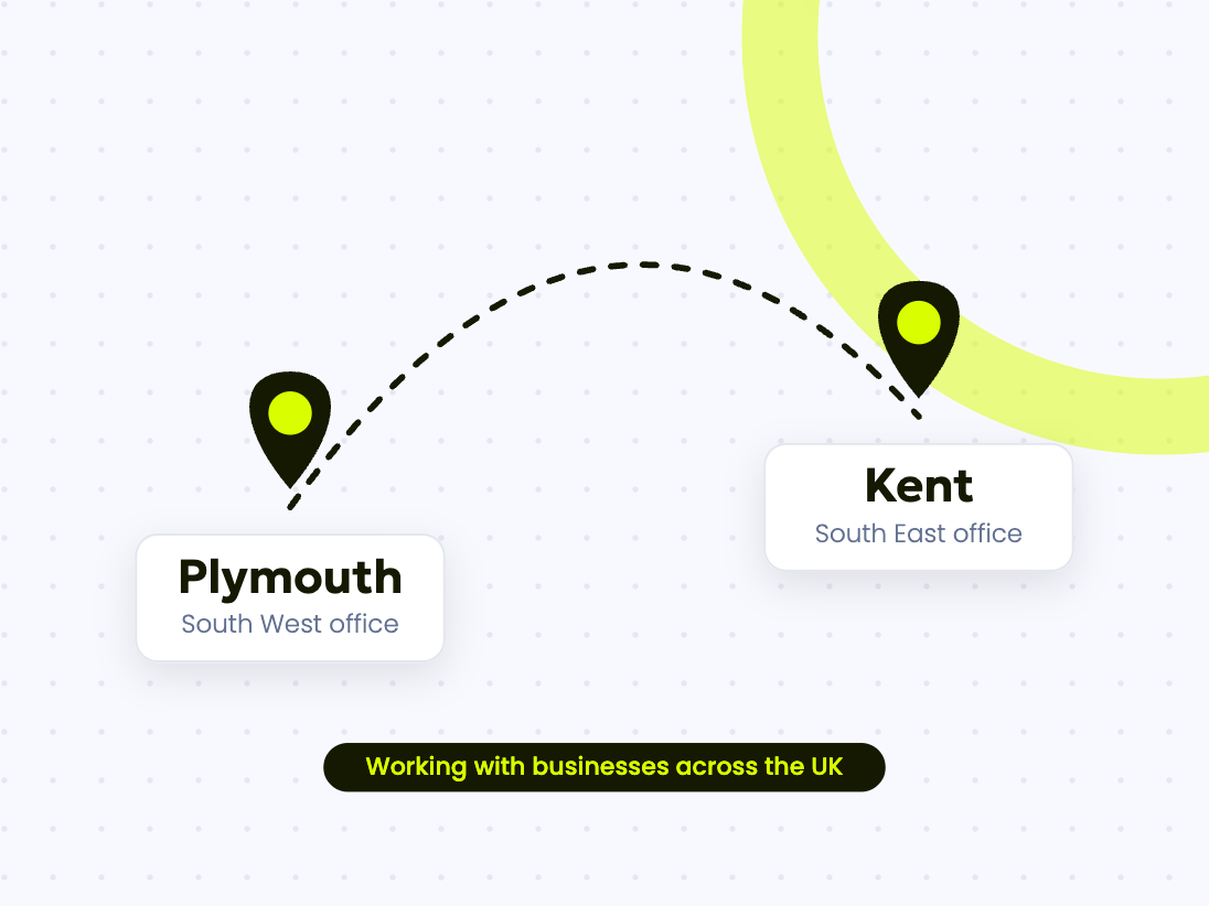Illustration of ThriveHub offices in Plymouth and Kent